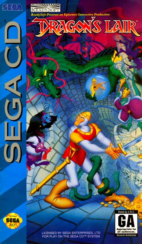 Dragon's Lair box art for Sega CD